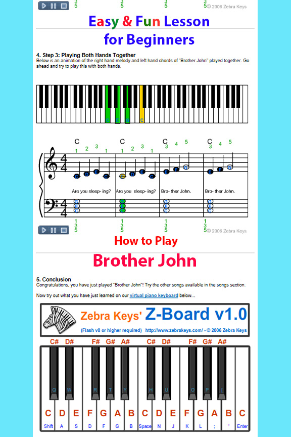 Learn Piano Brother John