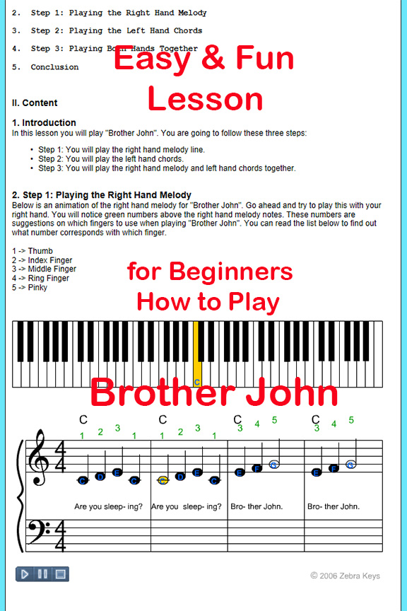 How to Play Brother John.1