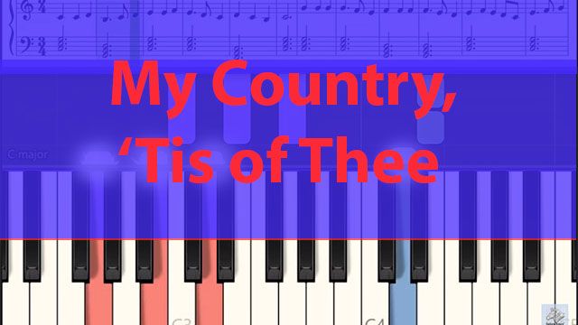 America (My Country, 'Tis of Thee) arranged by Zebrakeys 