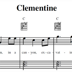 Clementine Sheet Music