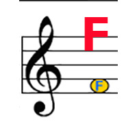 Treble F label