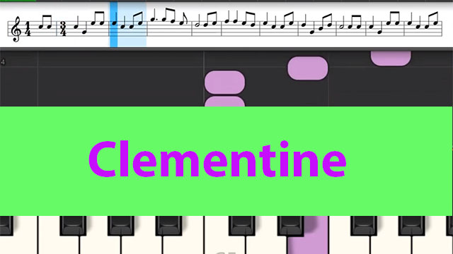 clementine_melody_arranged_by_zebrakeys