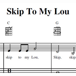Skip To My Lou Sheet Music