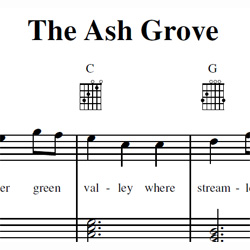 The Ash Grove Sheet Music