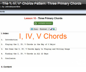 Three Primary Chords