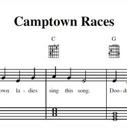 Camptown Races Sheet Music