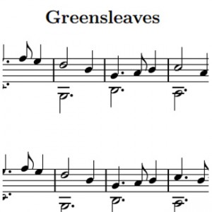 greensleeves-sheet-music